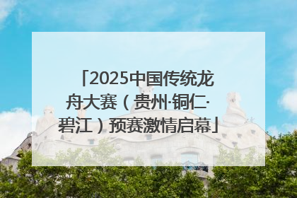 2025中国传统龙舟大赛（贵州·铜仁·碧江）预赛激情启幕