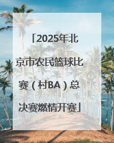 2025年北京市农民篮球比赛（村BA）总决赛燃情开赛