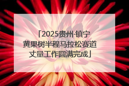 2025贵州·镇宁黄果树半程马拉松赛道丈量工作圆满完成