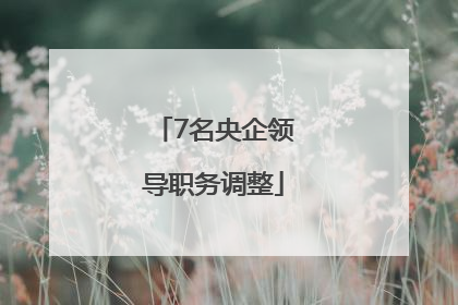 7名央企领导职务调整