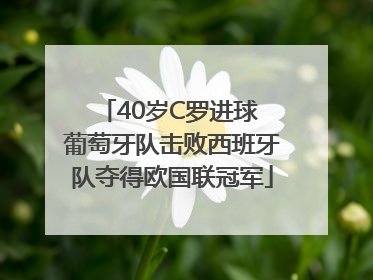 40岁C罗进球 葡萄牙队击败西班牙队夺得欧国联冠军