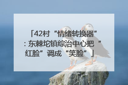 42村“情绪转换器”：东棘坨镇综治中心把“红脸”调成“笑脸”