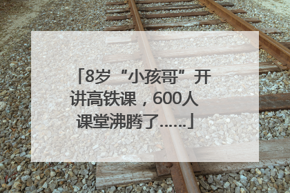 8岁“小孩哥”开讲高铁课，600人课堂沸腾了……